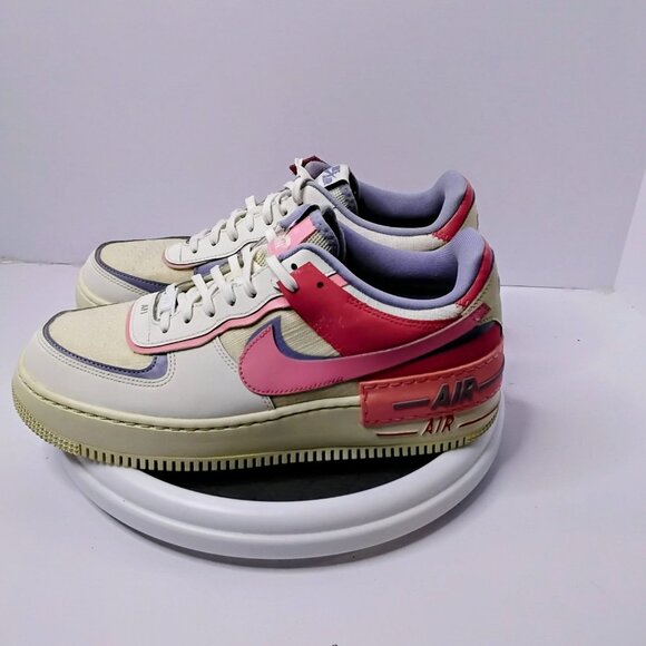 Nike Air Force 1 Low DV7449 101 Multi-Color Sneakers Mens Size 11 White/Pink/Pur - Picture 7 of 7